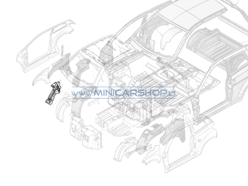 Posparnis priekinis dešinė Ligier JS50 / JS50L Ph1