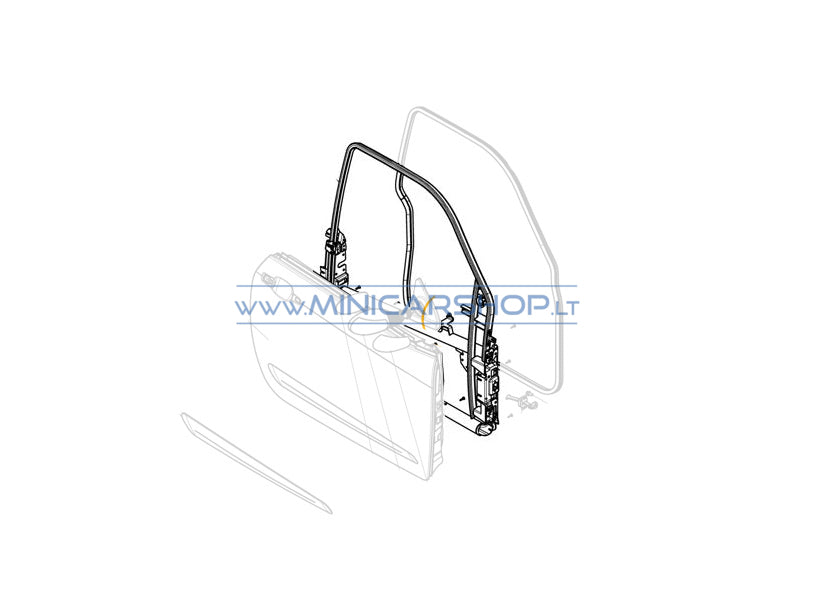 Durų rėmas kairė Ligier JS50 / JS50L